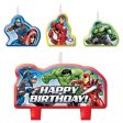 Epic Avengers Birthday Candle Set 4pcs For Sale