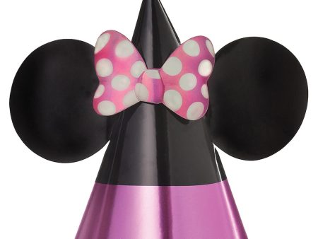 Disney Minnie Mouse Forever Cone Hats Paper 8pcs Discount