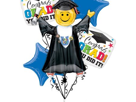 Bright Grad You Did It Balloon Bouquet 5pcs Online Sale