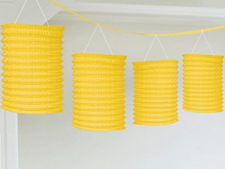 Yellow Sunshine Paper Lantern Garland 12ft Sale