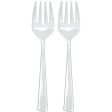 Clear Plastic Serving Forks 9.75in 2pcs Discount