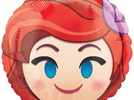 Ariel Emoji Foil Balloon 45cm Online Sale