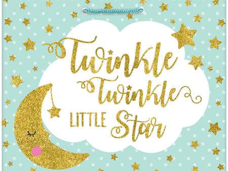 Twinkle Little Star With Glitter Large Vogue Gift Bag Online Sale