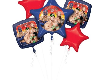 WWE Group Balloon Bouquet 5pcs Sale