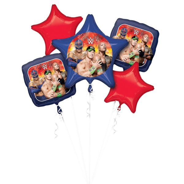 WWE Group Balloon Bouquet 5pcs Sale