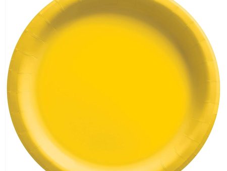 Yellow Sunshine Round Paper Plates 10in 20pcs on Sale