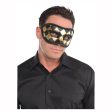 Adult Black Gold Harlequin Mask Discount