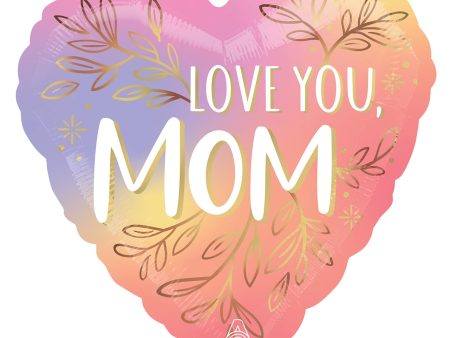 Botanical Traces Love You Mom Jumbo Foil Balloons Online Sale